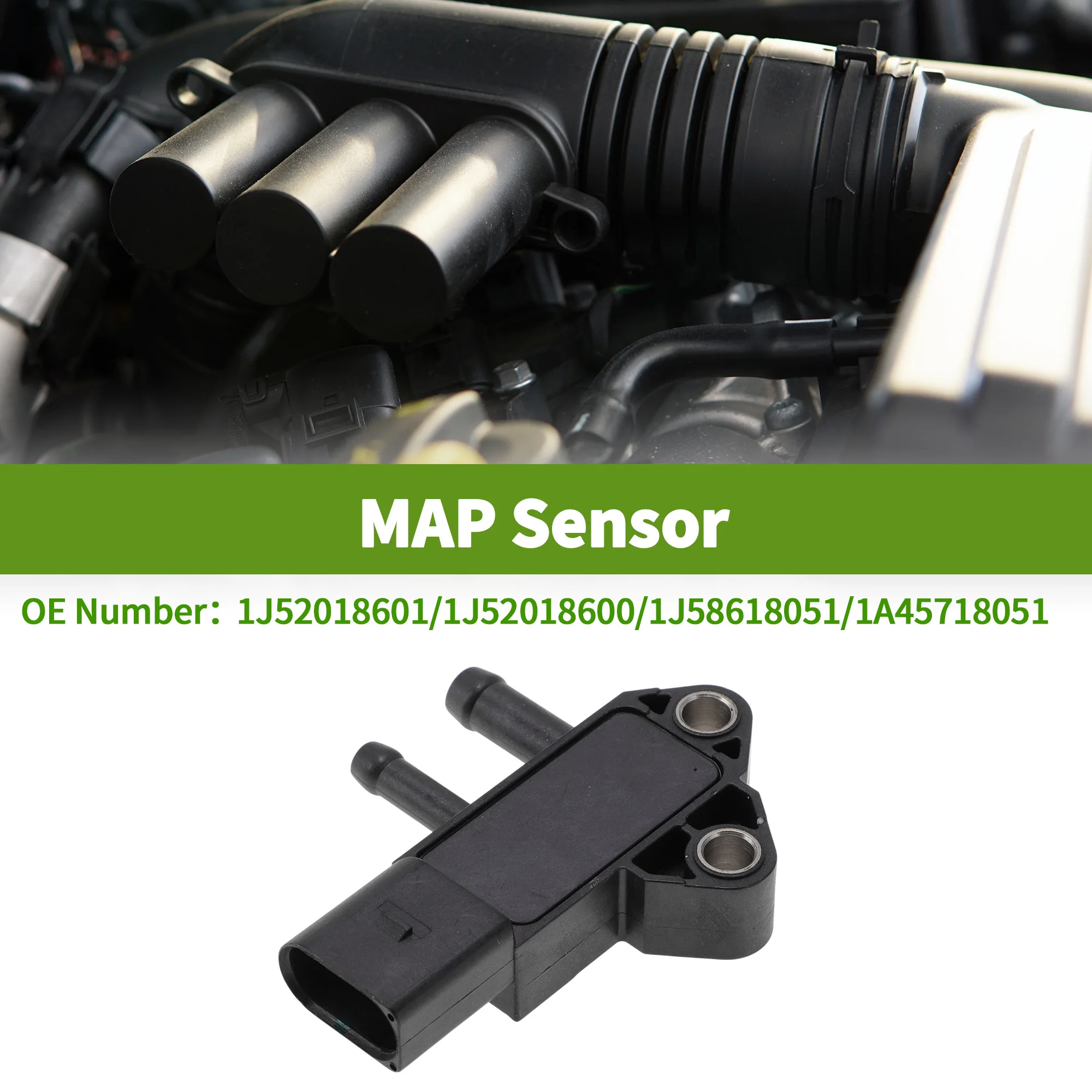 UXCELL No.1J52018601 Manifold Absolute Pressure MAP Sensor for Kubota Engine D1803
