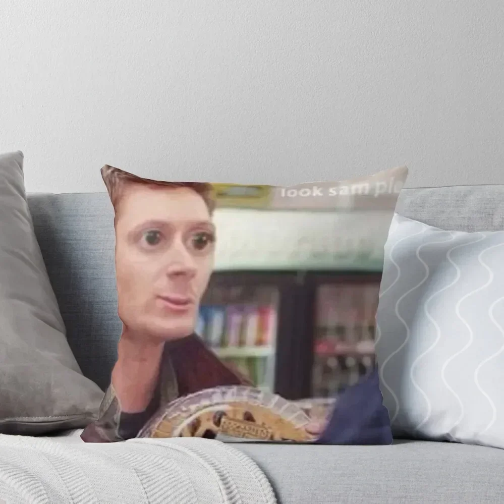 Dean Winchester...look sam...pie Throw Pillow Decorative Cushions For Living Room Anime pillow