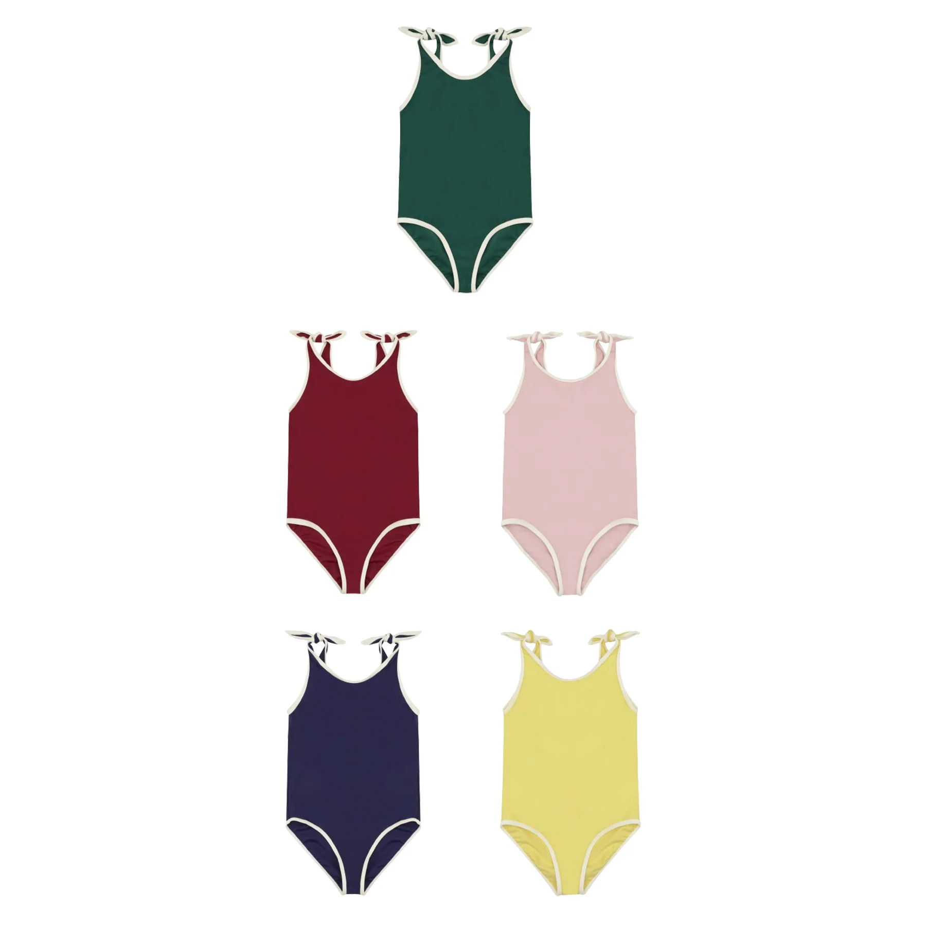 

Girls Ins Bow Suspender One-piece Swimsuit 2025 Baby Girl Chlorine Resistant Sun Protection Swimsuit Princess Seaside Swimsuit