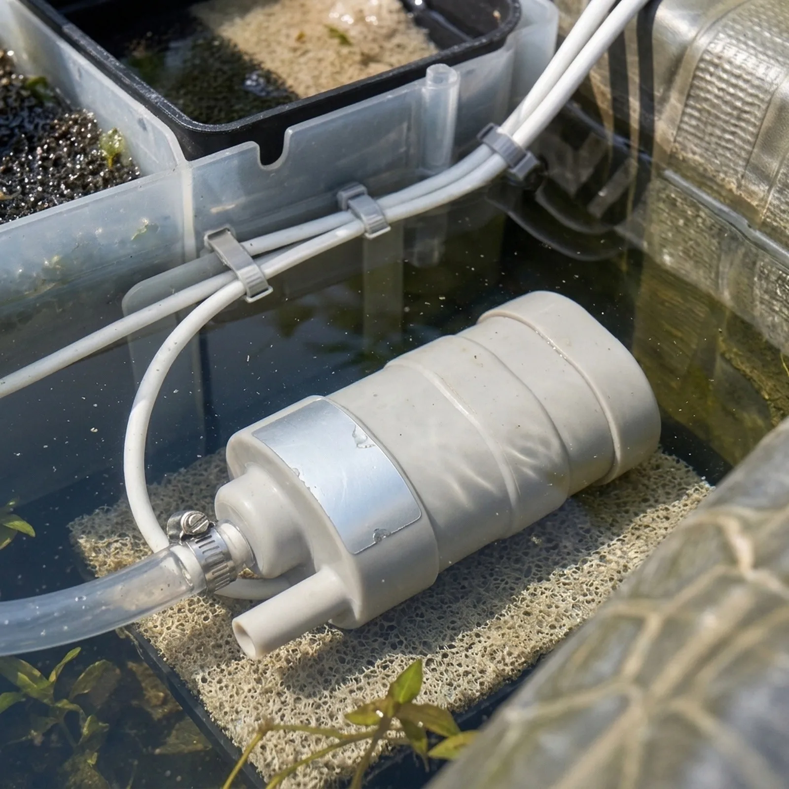 12V DC Submersible Water Pump Whale Pump with High Flow 1500 L/H and 5M Max Lift Designed for Camper and for motorhome Use