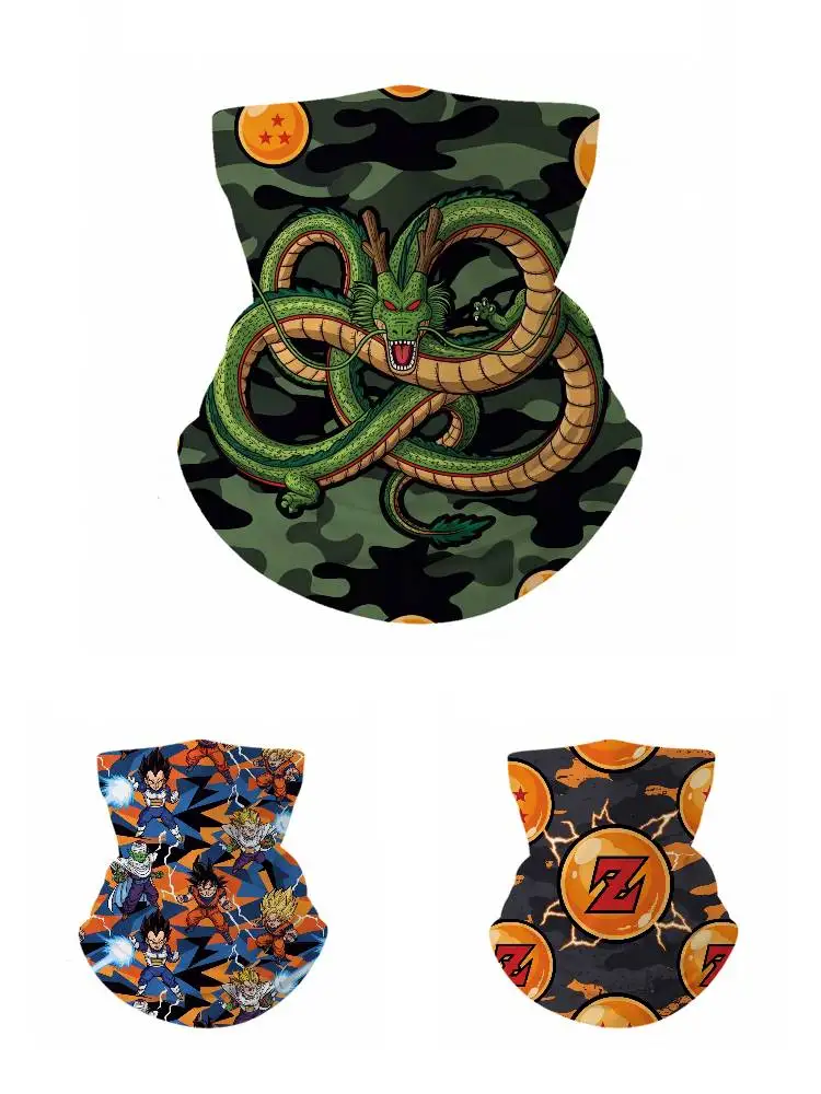 dragon ball son goku UPF50+ Ice Silk Neck Gaiter Full Face Mask Cycling Motorcycle Fishing Breathable Sun Protection Face Cover