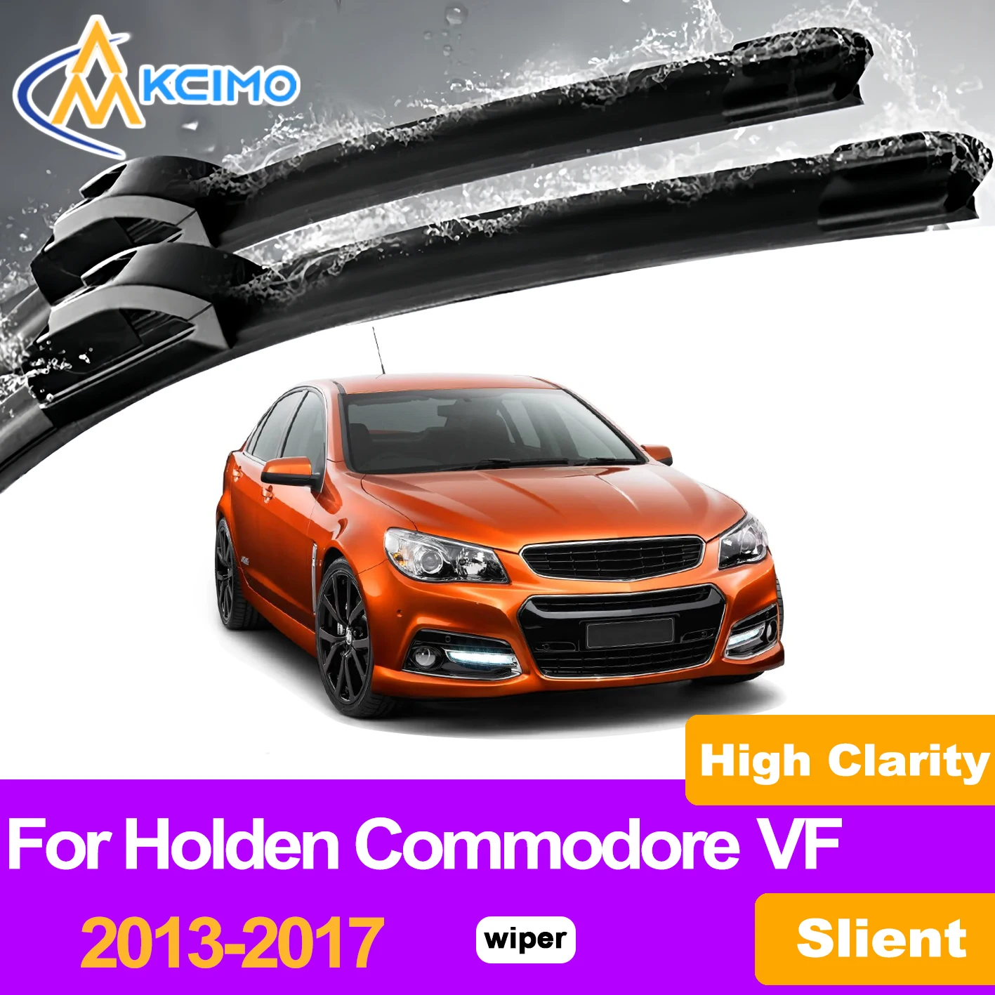 

KCIMO 2PCS Front Windshield Wiper Blades For Holden Commodore VF 2013-2017, Perfect Fit Rain Snow Dust All-Condition Performance