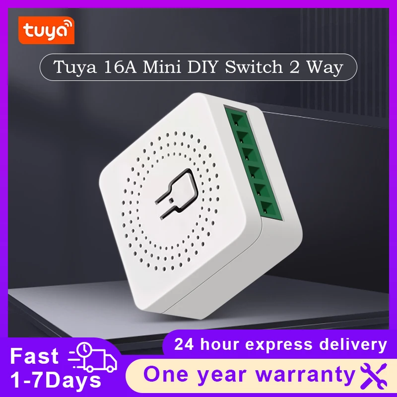 Tuya Zigbee 16A Mini DIY Switch 2 Way For Tuya Smart Life Wireless Control Relay Automation Modules Work With Alexa Google Home