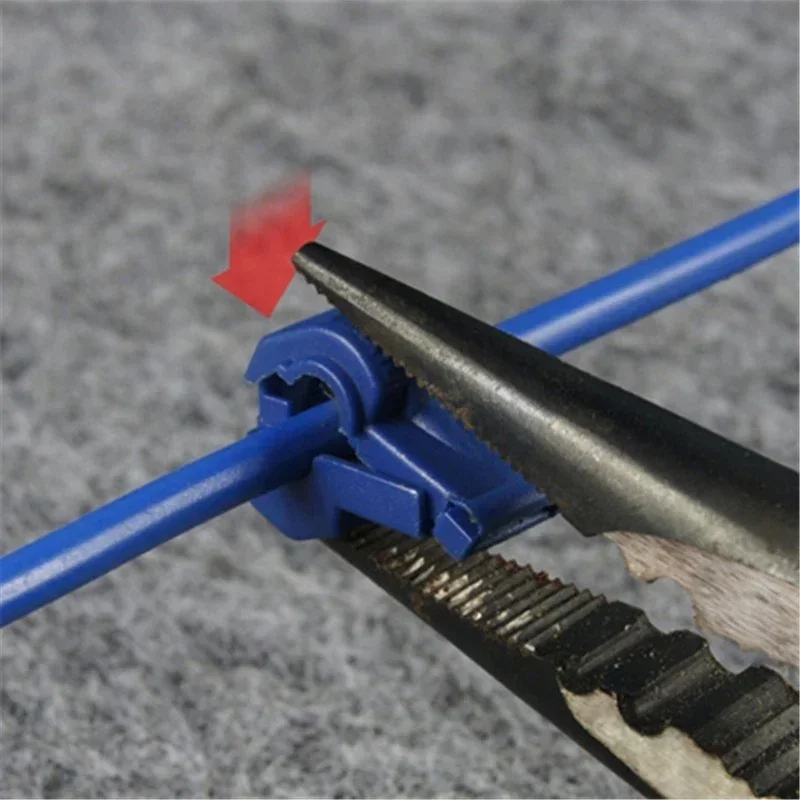 Wire Connectors Tool Electrical Electricity Plastic Quick Disconnect 40Pcs Attachment Blue Cable Convenient Useful