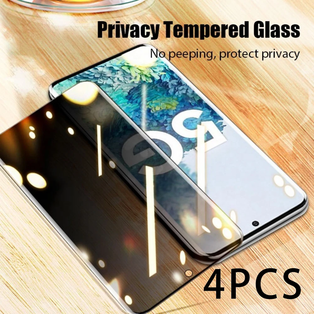 4PCS Anti Peeking Tempered Glass for Xiaomi 11 12 Lite  Privacy Protective Glass for Realme 10T 11T 12T Pro 13 Front Film