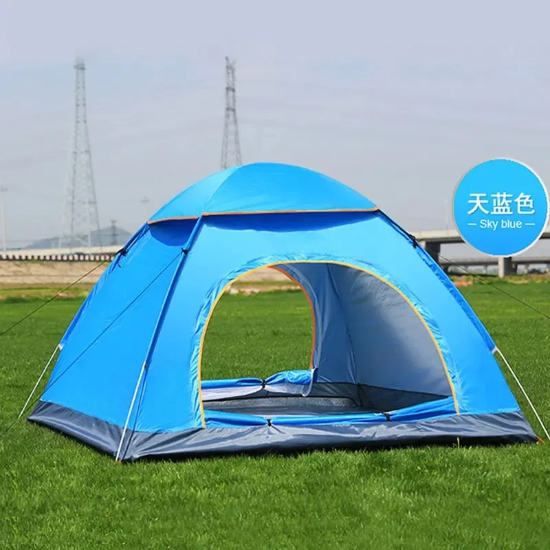 Outdoor Custom Big Family Camping Tents 6 Persons Waterproof Portable Beach Tent