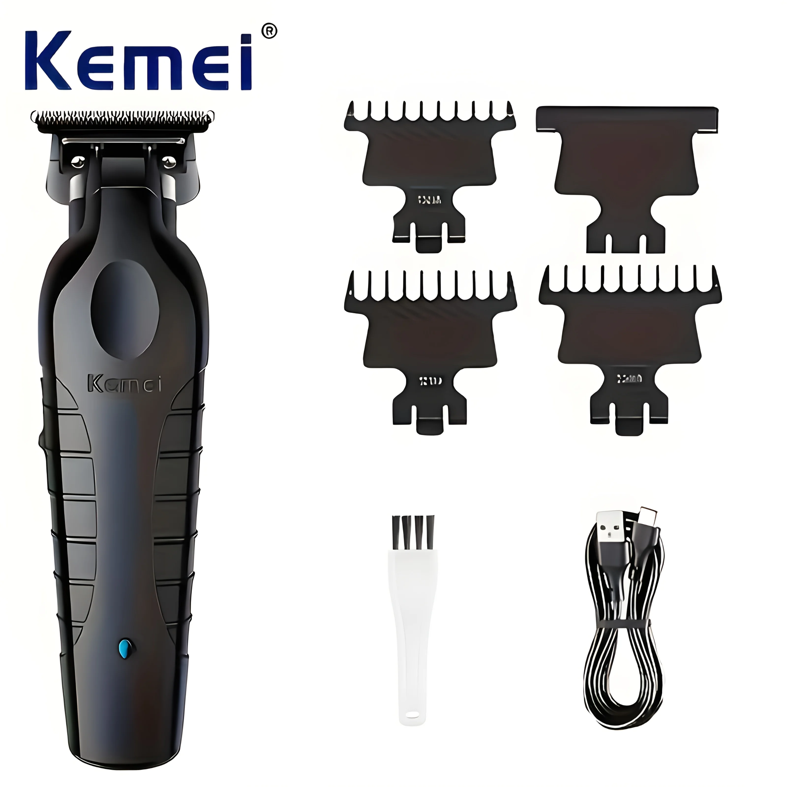 

KM-2299 Professional Hair Stylist Cordless 1200mAh Electric Hair Clippers USB Rechargeable Hair Trimming Machine
