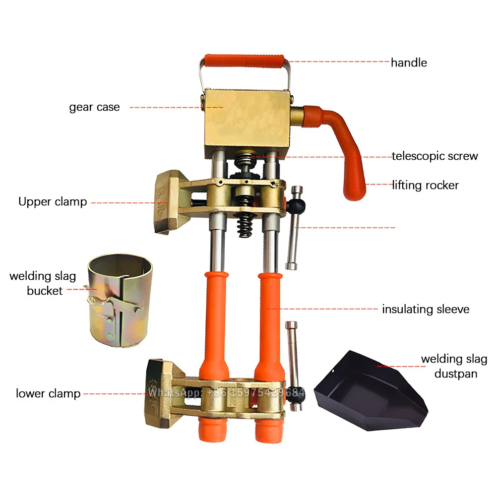 Rebar Welding Clamp Construction Steel Arc Welding Clips Fixing Device With Welding Slag Bucket For Rebars Welding Connection