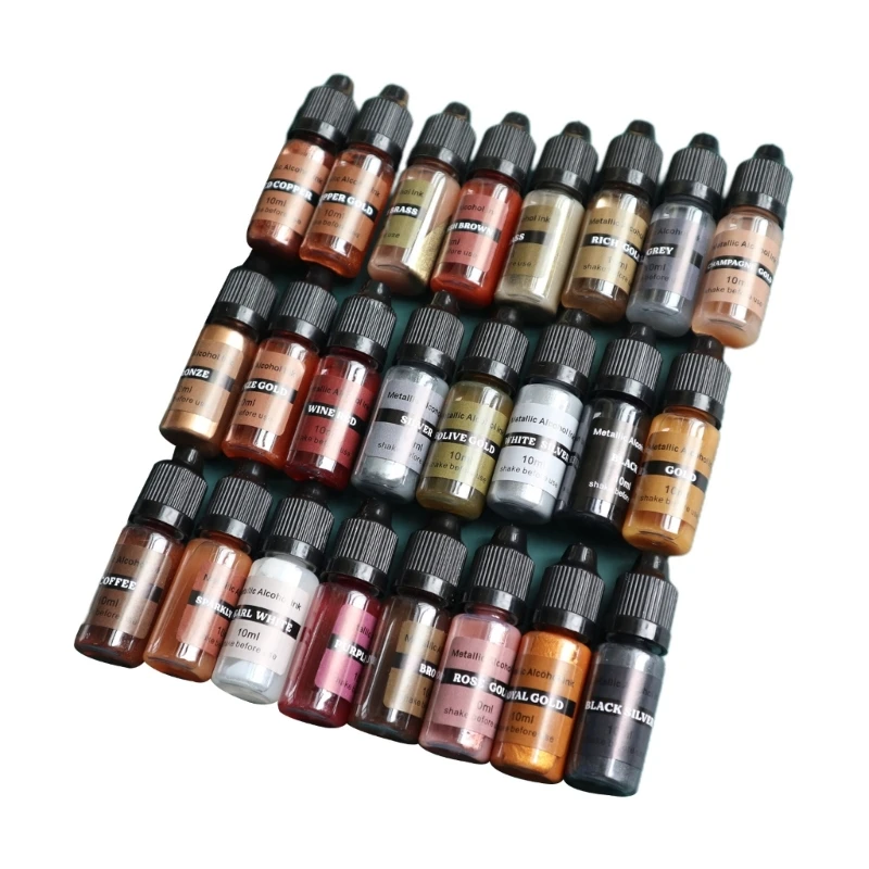 

Epoxy Resin Pigment 24Colors UV Epoxy Resin Dye Liquid for UV Resin Coloring