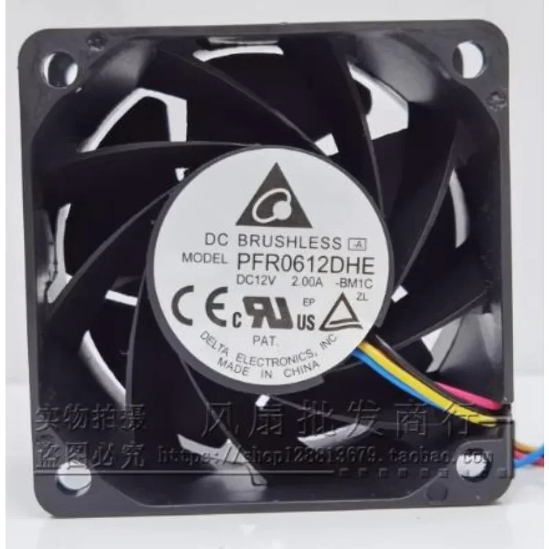 New Fan For Delta PFR0612DHE 12V 2A 6038 6CM Violent High Air Volume Cooling Fan 60*60*38mm
