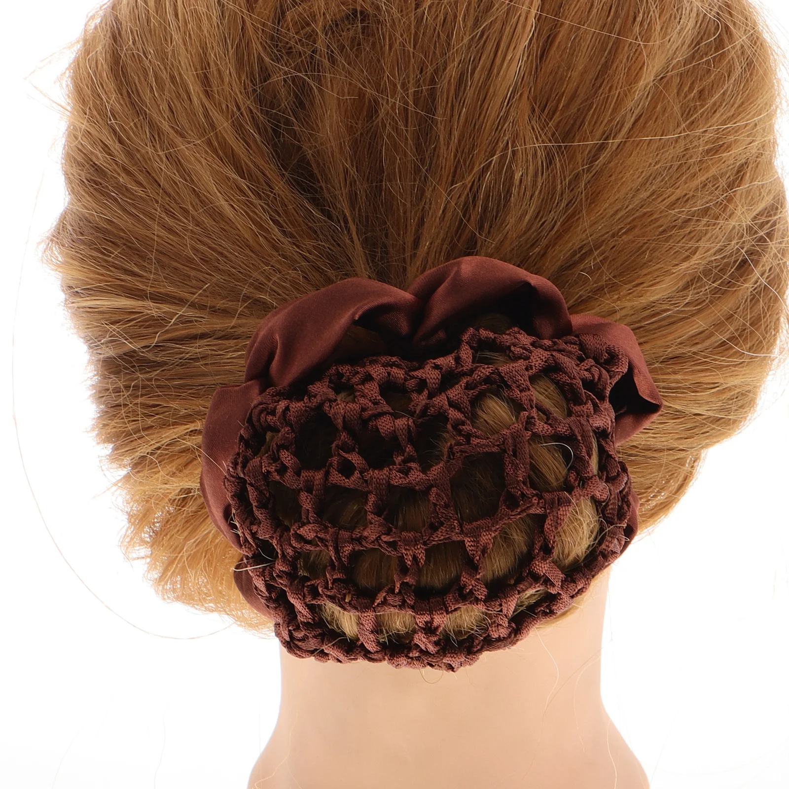 

5 шт., сетки для пучка волос, эластичные коричневые невидимые сетчатые аксессуары для укладки волос для медсестер, летные посещадки, официантки