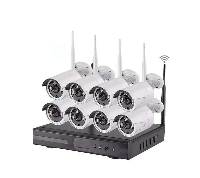 OEM Eseecloud IP66 Waterproof 3MP Wireless CCTV Security WiFi Bullet Camera System 8CH WiFi NVR Kit Video Surveillance System