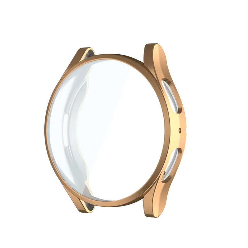غطاء ل سامسونج غالاكسي Watch5 برو 45 مللي متر حالة 44 40 مللي متر Smartwatch مطلي اكسسوارات بولي Bumper الوفير allround حامي الشاشة Watch4