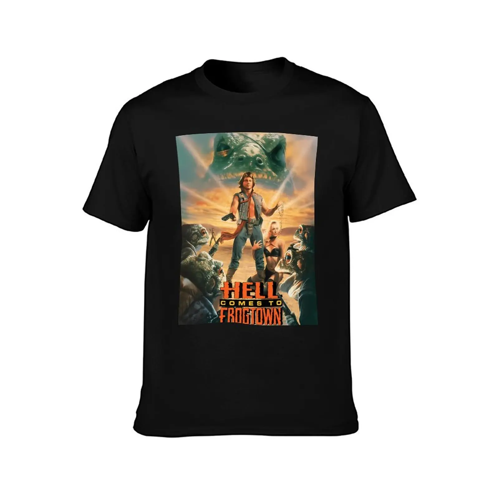 Hell Comes to Frogtown T-Shirt Summer Casual Cotton Tee Oversized Streetwear Tops Vintage Graphic Print Unisex Men Women