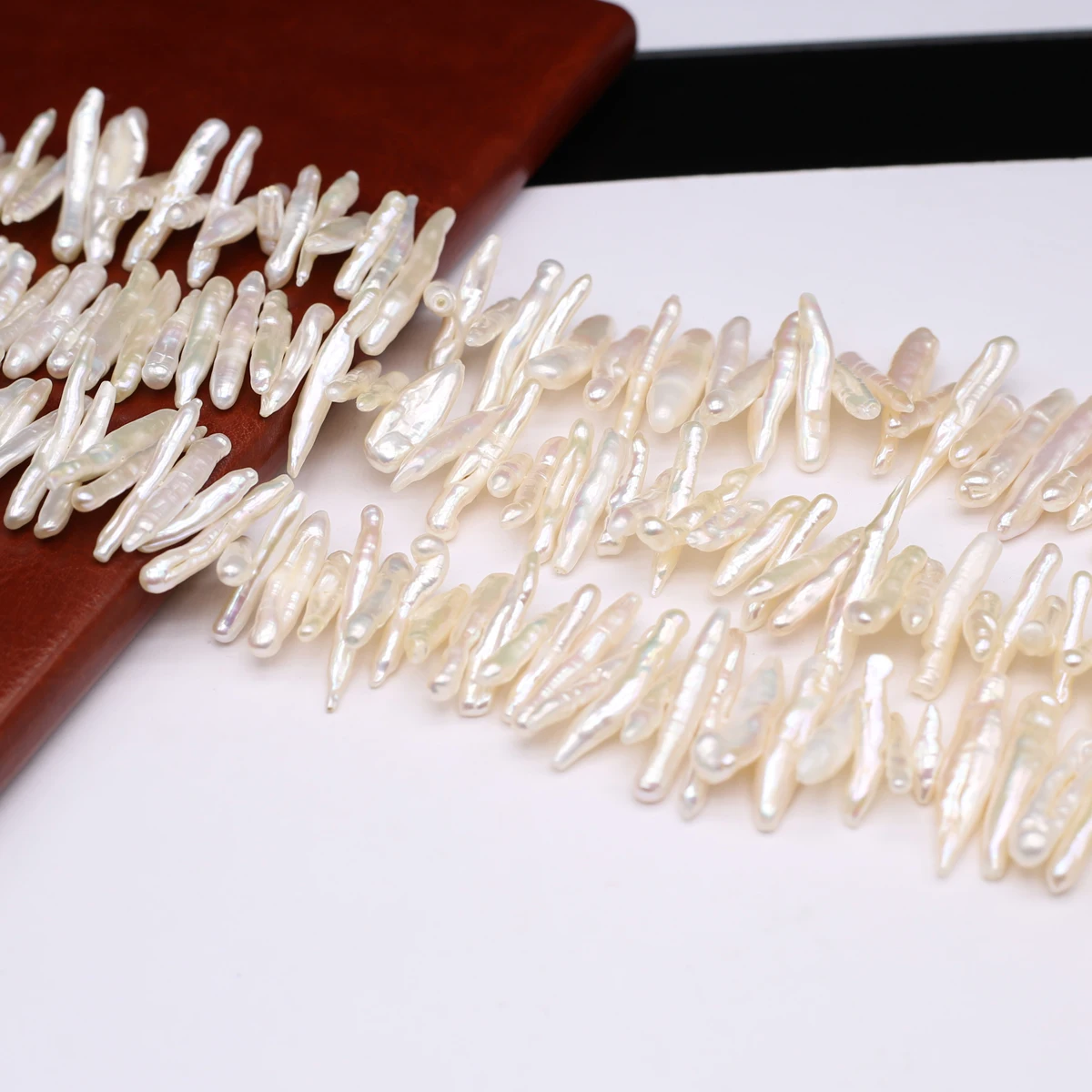 

Natural Freshwater Baroque Tree Branch Shaped Horizontal Perforation Pearl Bead Jewelry Making DIY Necklace Bracelet Accessories