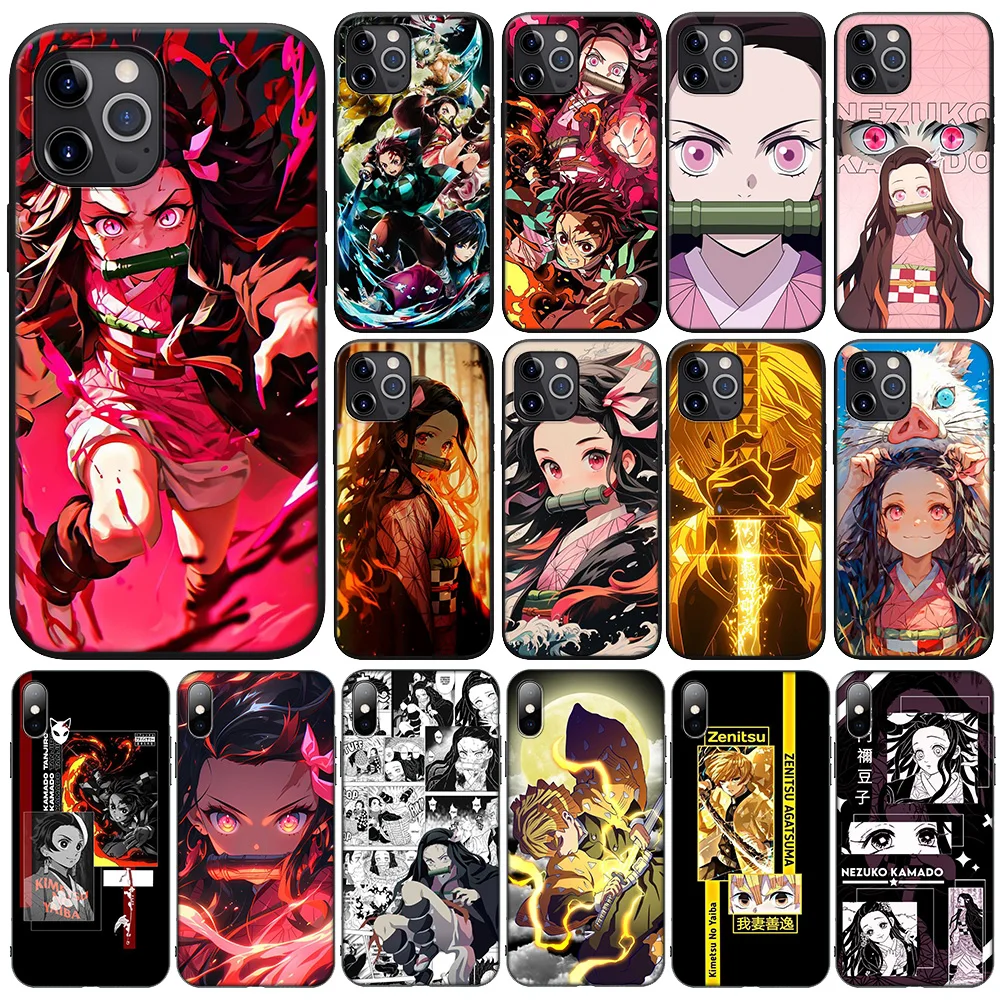 F-44 Demon Slayer Nezuko New Phone Case for Xiaomi Redmi A3X A3 13C 13 12C Note 13 12 11 Pro Pro+