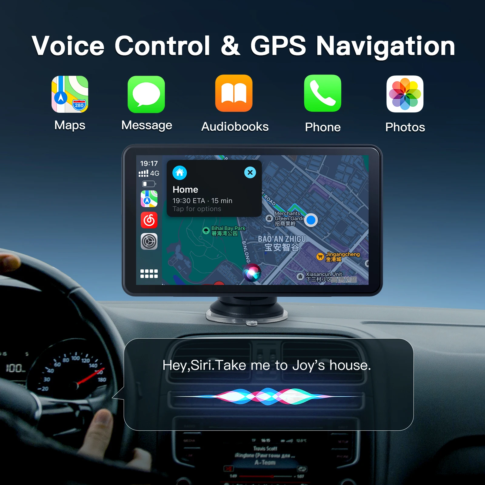 wireless carplay android cars portable 7