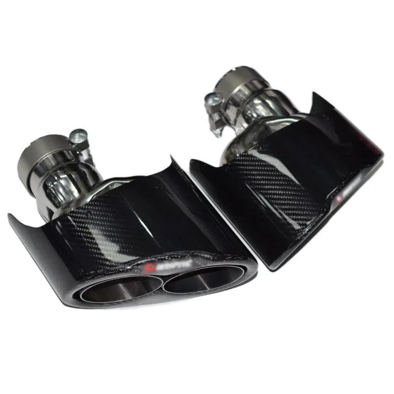 Carbon Fiber Exhaust Tip For Audi RS3 RS4 RS5 RS6 RS7 A3 A4 A5 A6 A7 Muffler Tip Exhaust System S4 S5 S6 S7 Exhaust Pipe