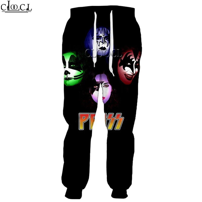 HX Fashion Newest Newest Rock Singer KISS Band 3D Print Men Women Casual Pants Unisex Trousers Autumn Sweatpants Drop Shipping