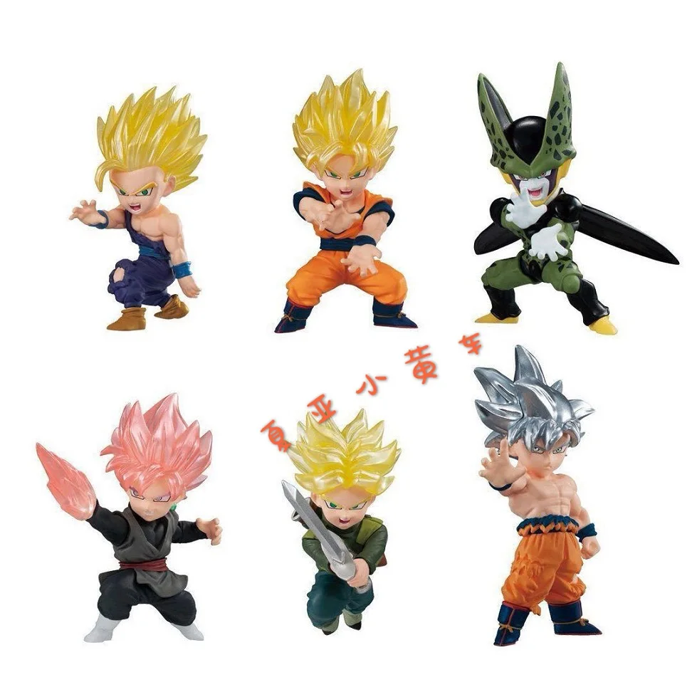 

Japanese Bandai Genuine Gacha Scale Model Dragon Ball Adverge Motion Cell Son Goku Son Gohan Trunks Anime Action Figure Toys