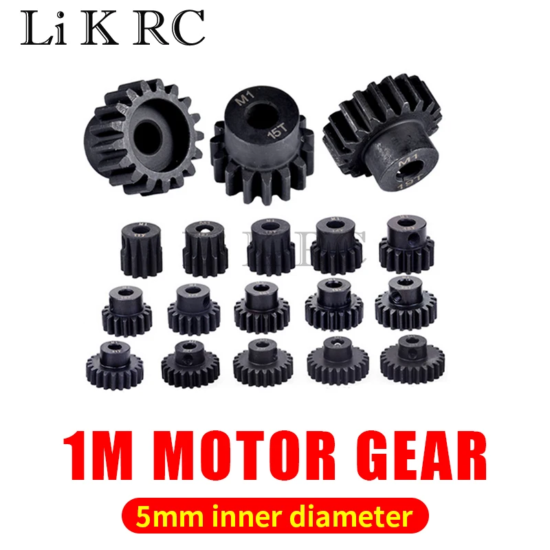 

3/5PCS M1 5mm 13T-22T Metal Pinion Motor Gear Combo Set for 1/8 RC Buggy Car Monster Truck Brushed Brushless Motor arrma