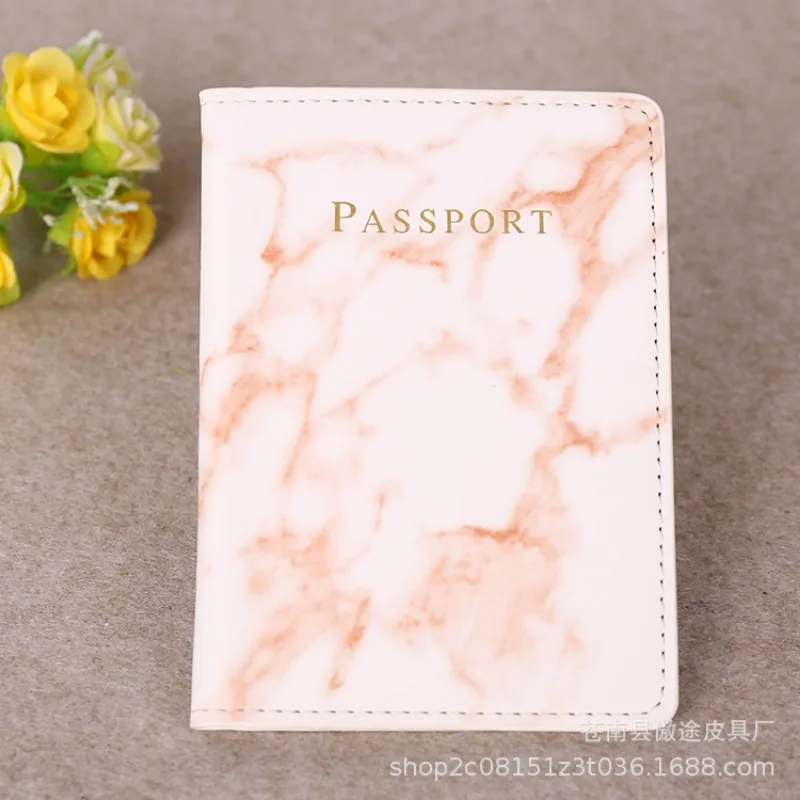 Porte-passeport coloré en PU, couvertures de passeport de voyage, housse de protection, porte-carte d\'identité et de crédit, accessoires de voyage