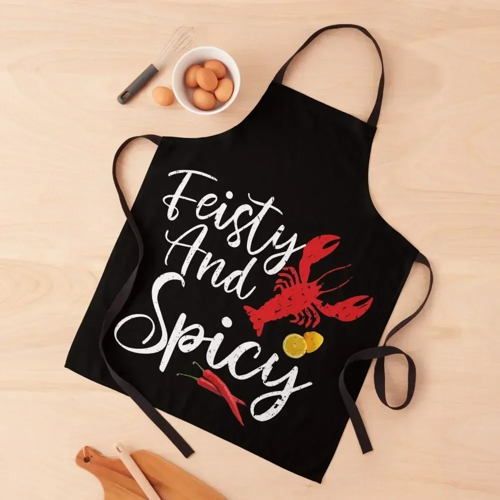 

Feisty And Spicy Apron For Hairdresser with personal logo Costume Waiter Kitchen Apras For Women Apron