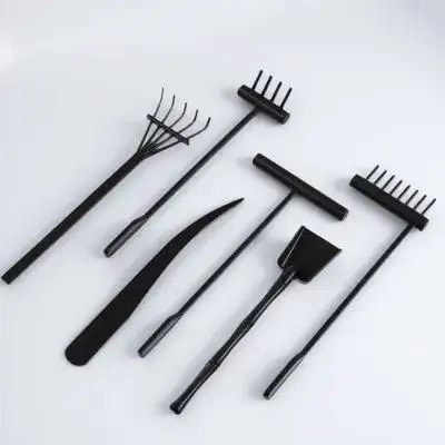 6 pcs Zen Garden Rake Mini Kit Reusable Plastic Tools For Sand Table Decoration Lightweight Push Rakes Ornament Small Garden