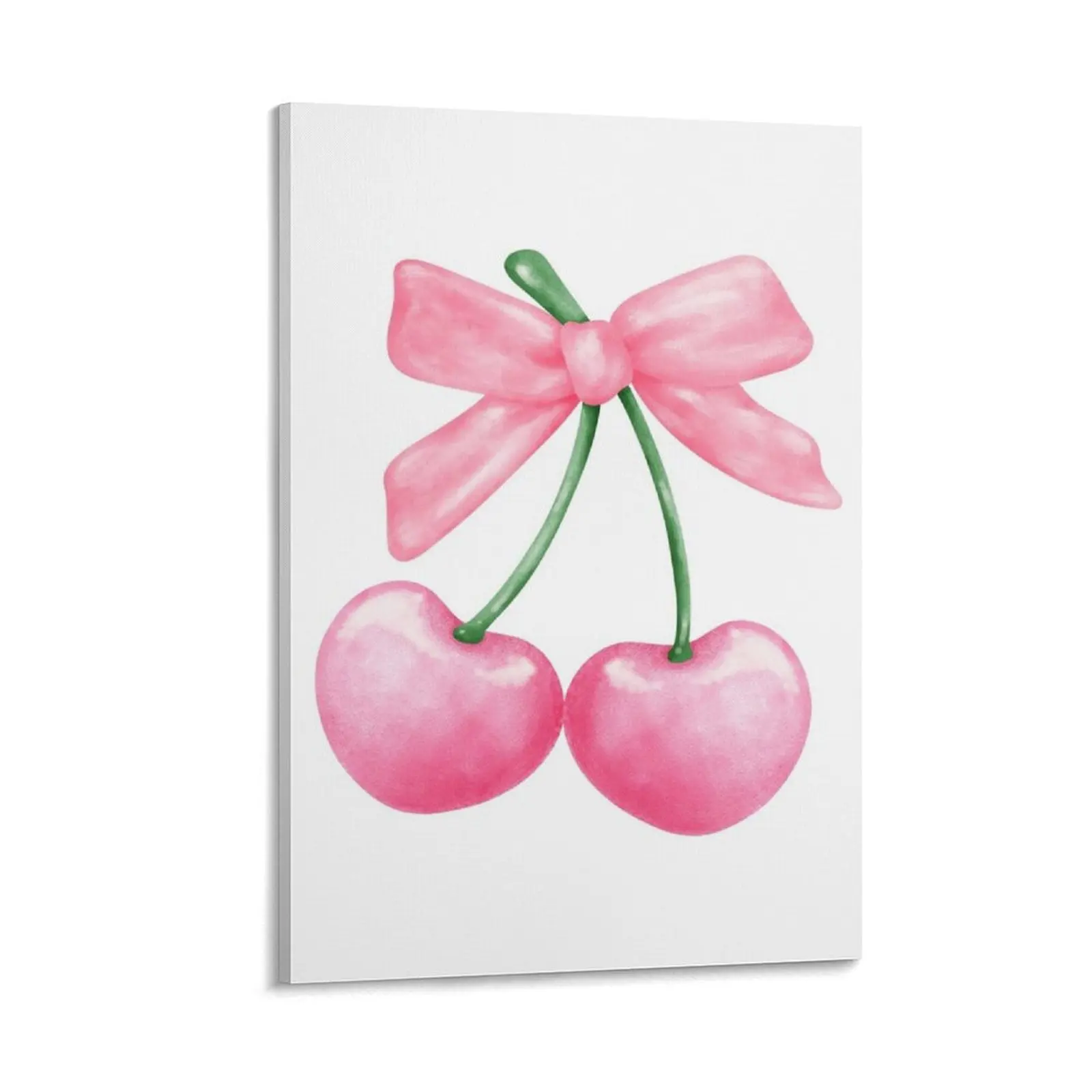 

C H E R R Y B O W Canvas Painting room decoration accessories korean room decor modern home decoration