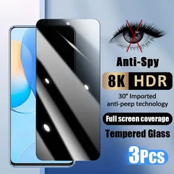 3PCS Privacy Glass For Huawei Nova Y90 Y91 Y71 Y70 Y61 Y60 5T Y9A Y9S Y7A P Smart Z 2021 Y9 Prime 2019 Screen Protector Film