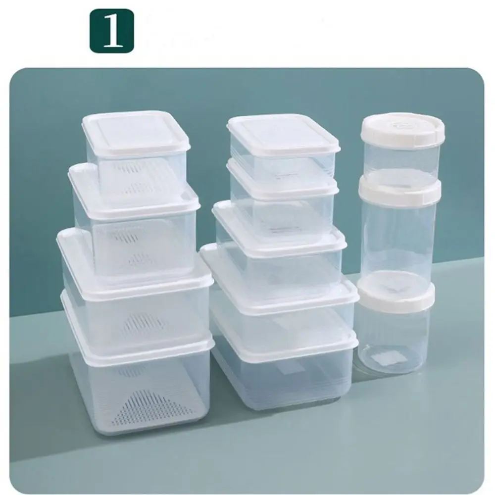 Keep Fresh Food Storage Box Portable Transparent Vegetable Packaging Box Refrigerator Fruit Refrigerator Container