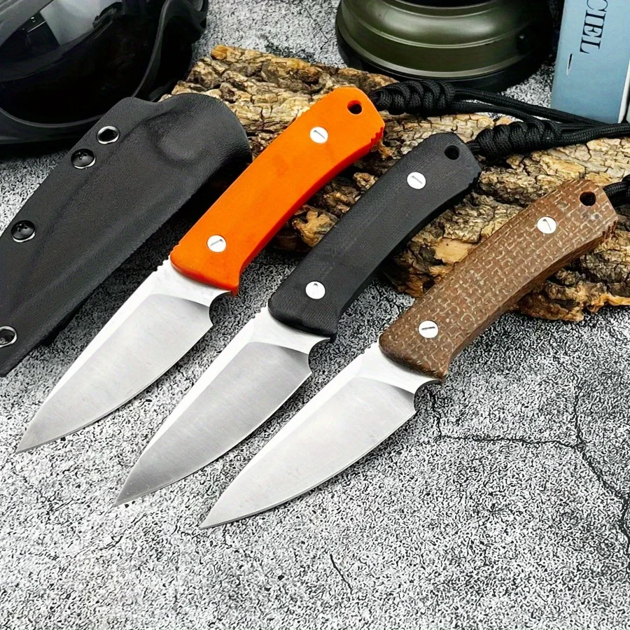 

High Hardness Straight Knife 8Cr13Mov Steel Blade G10 Handle Outdoor Tactical Camping Hiking Survival EDC Hunting Knife Gift