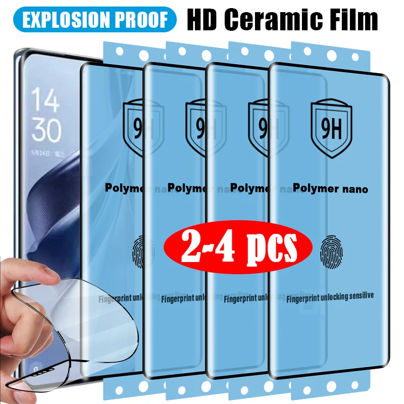 Film céramique souple Flexible antidéflagrant, 2-4 pièces, protecteur d'écran pour Oppo Reno 11 10 9 Pro Plus Reno8 T 5G