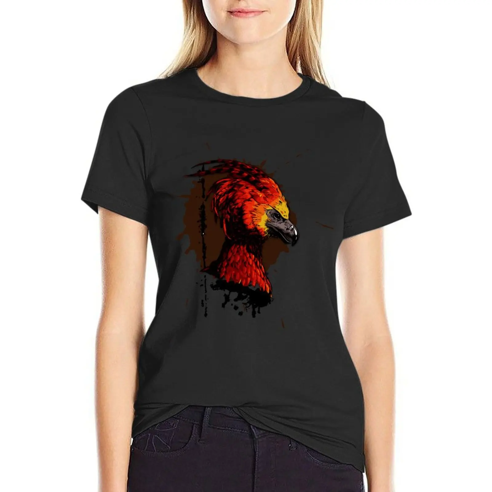 

Magical Creatures: Fenix of Fire T-Shirt summer tops plus size tops shirts graphic tees t shirts for Women loose fit