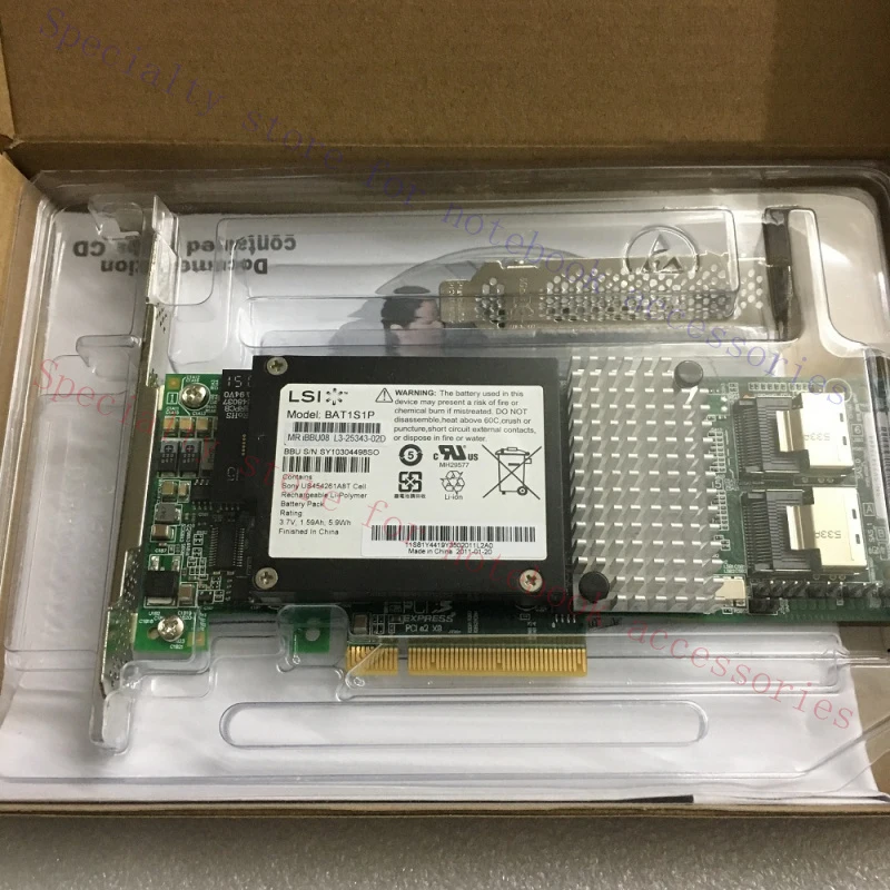 

R+ FOR LSI MegaRAID SAS 9261-8i 8-Port 6Gb/s PCI E SATA+SAS RAID Controller + battery
