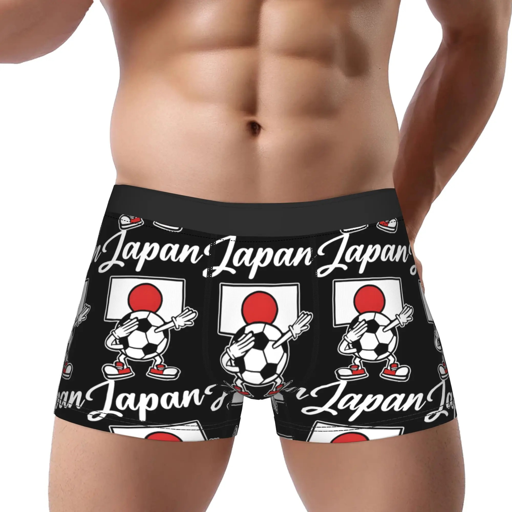 

adults 18 plus JAPAN Dabbing Football Soccer Ball Underpants Homme Panties Men's Underwear Print Shorts Boxer Briefs