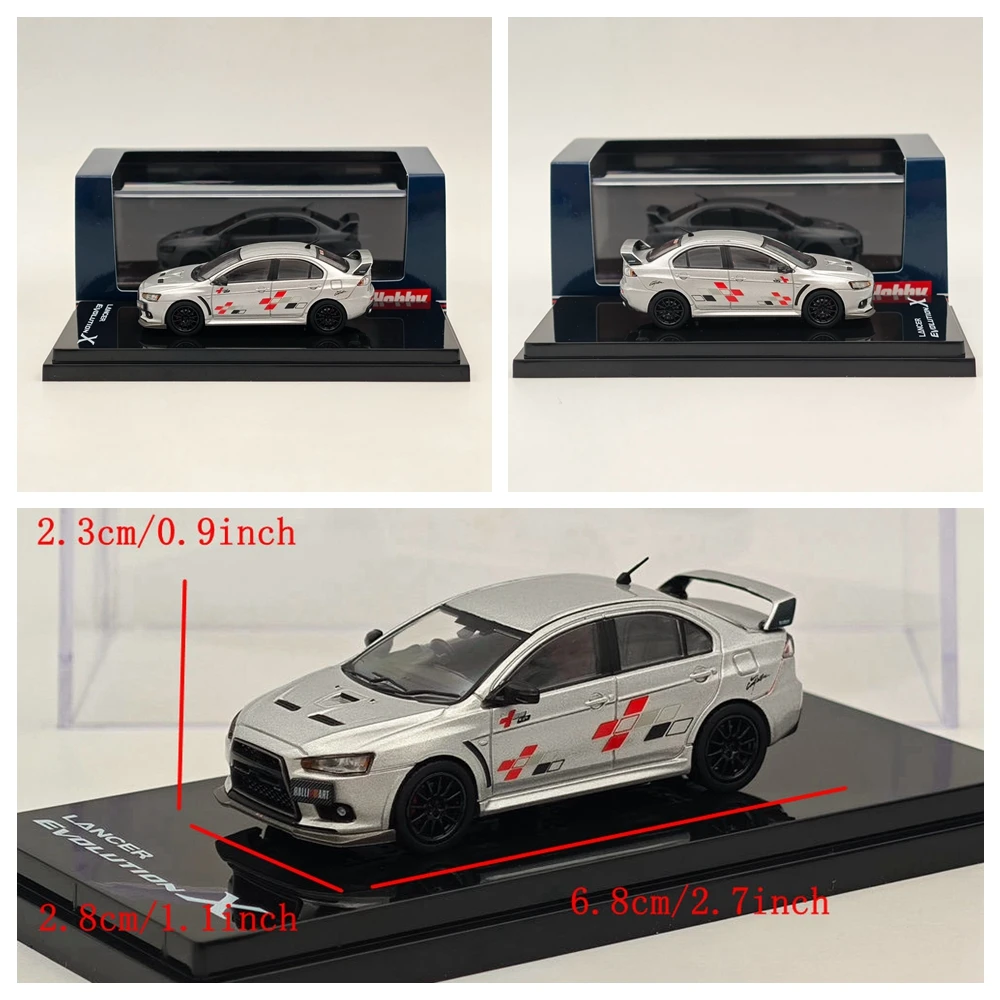 Hobby Japan 1:64 for Lancer RS Evolution III IV X Final Edition INITIAL D Evo 9 MR RALLIART Cool Phantom Diecast Models Car Toys