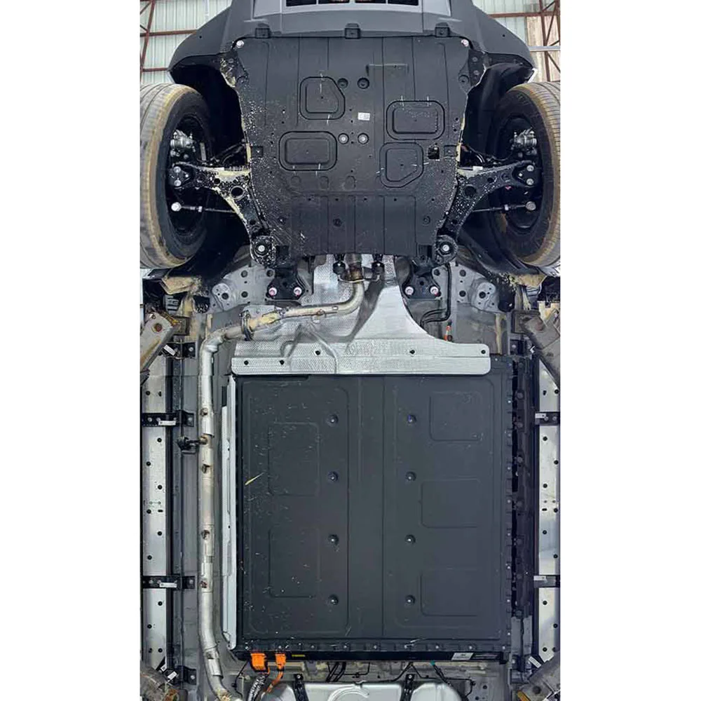 ل JETOUR SHANHAI T2 2024-2025 129 كجم الجبهة تحت غطاء المحرك لوحة حماية لوحة التزلج محرك السيارة لوحة حماية واقيات الطين #2