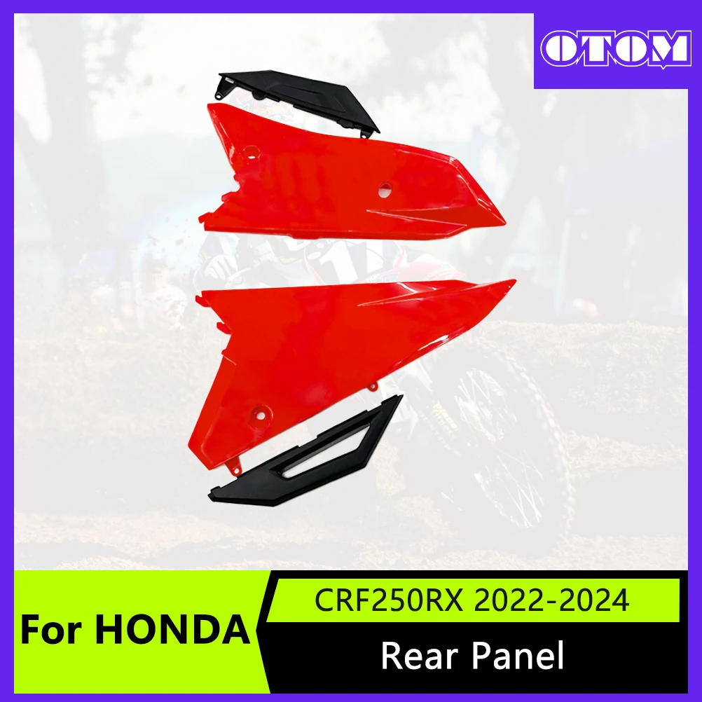 

Задняя панель OTOM для мотокросса, красный, белый пластиковый чехол для HONDA CRF250RX 300RX 22-24 CRF450RX 21-24, аксессуары для мотоциклов