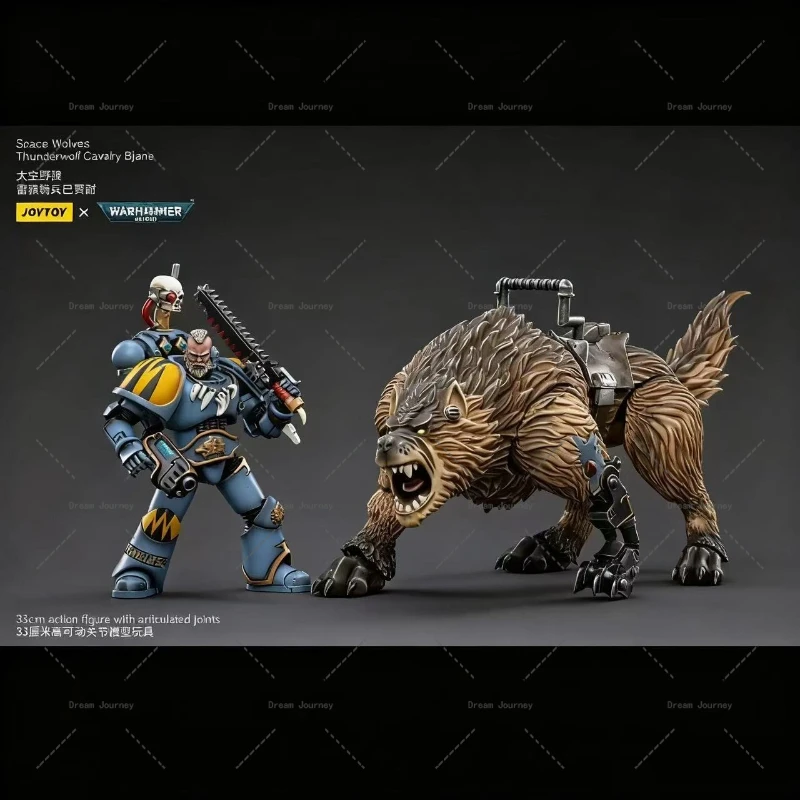

In stock Dark Source JOYTOY Warhammer 40k 1/18 Space Wolves Thunderwolf Cavalry Bjane Action Doll Toy Collection