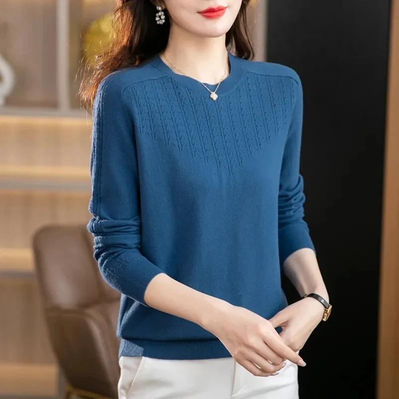 Women Sweater O-neck Autumn Winter Basic Pullover Warm Casual Pulls Jumpers Korean FashionSpring Knitwear Bottoming Shirt