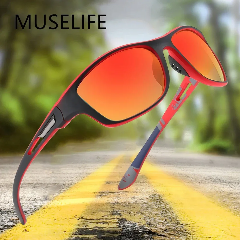 MUSELIFE BRAND Design NEW Sunglasses Men Polarized UV400 Square Goggles Male Sun Glasses Women Female Vintage Driving Eyewear
