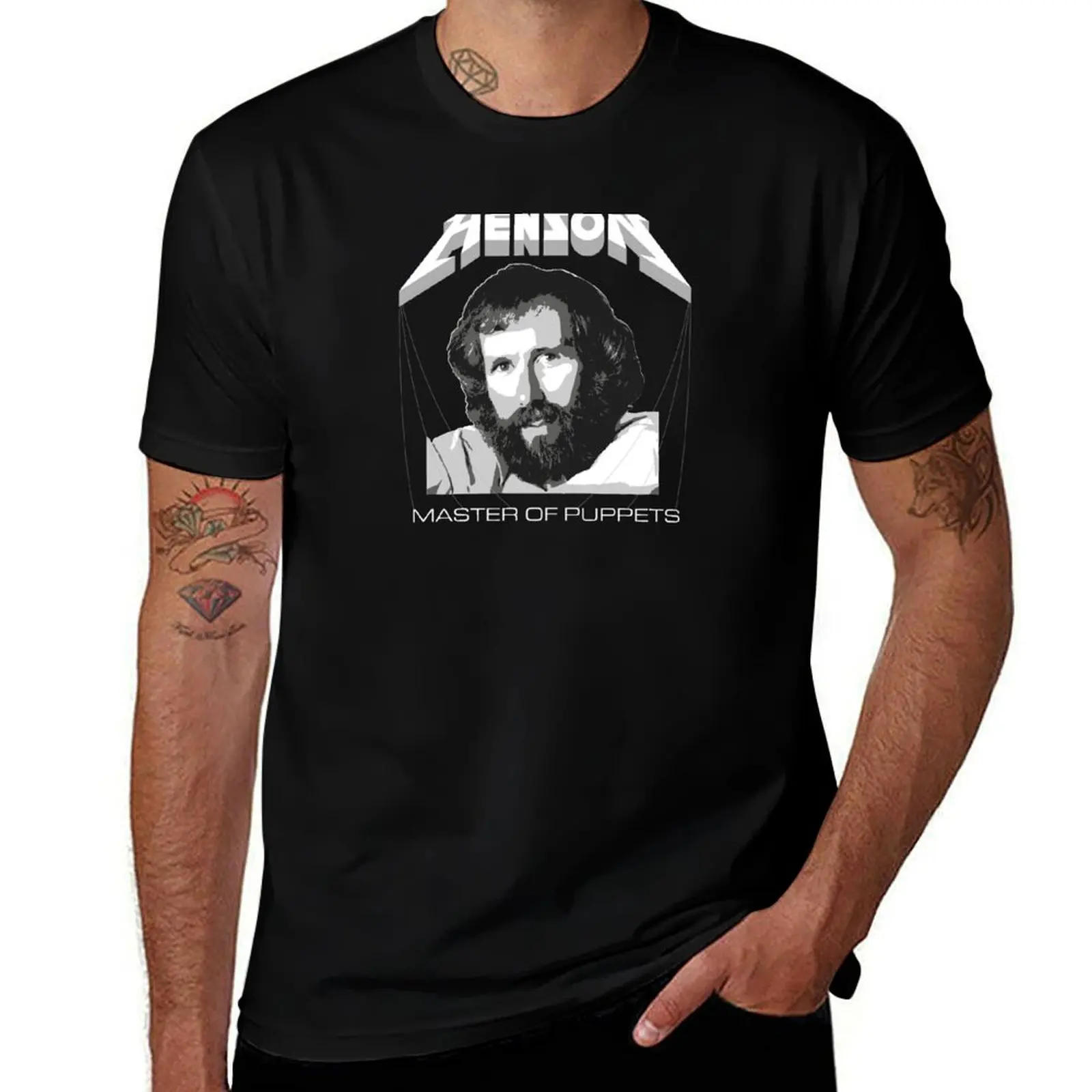 

Henson - Master of Puppets T-Shirt rapper graphic tees Louboutins oversize t-shirts man Men's t-shirt