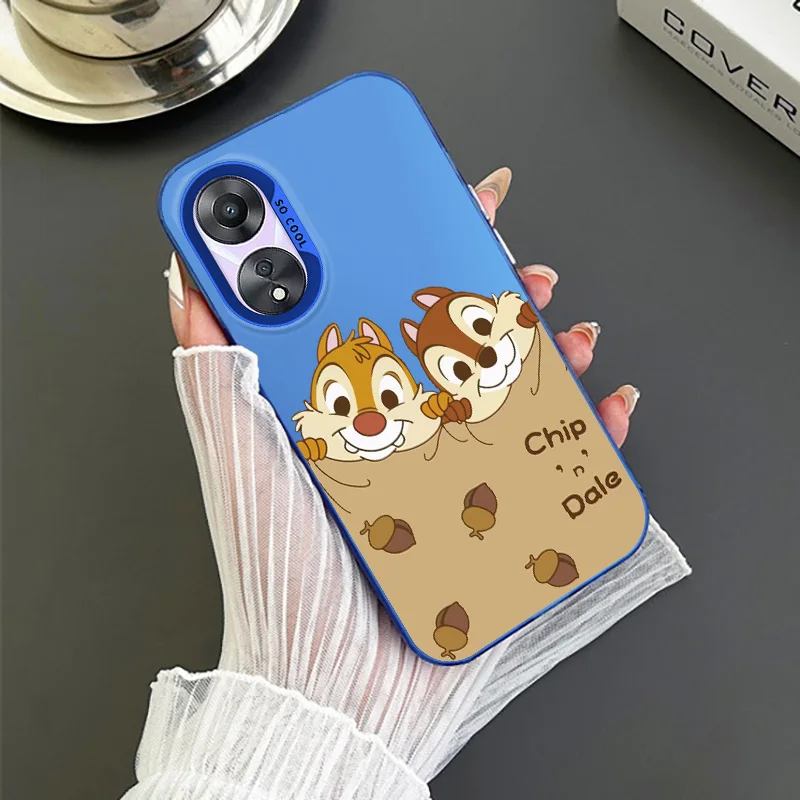 Chip 'n' Dale Disney For OPPO A 31 37 38 55 57 58 74 76 78 94 98 Reno 6 7 8 Z T Pro Colorful Phone Case Funda Silicone Cover