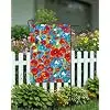 Abstract Colorful Flowers Poppies in Green Grass Spring Summer Seasonal Garden Yard Flag 12