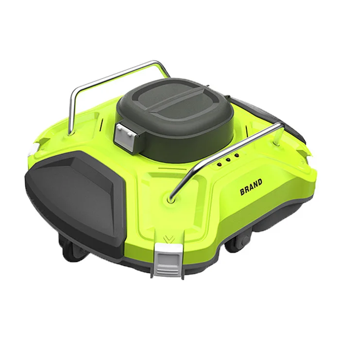 IPX8 Pool Robot Cleaner For Above Ground Pool 200um Double Motor 11.1V Sosmy Pool Robot Vacuum Storage