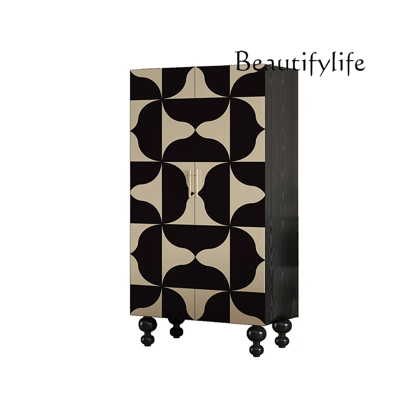 

Bedroom Superior Wardrobe Living Room Multifunctional Locker Hotel Solid Wood Decorative Cabinet Removable