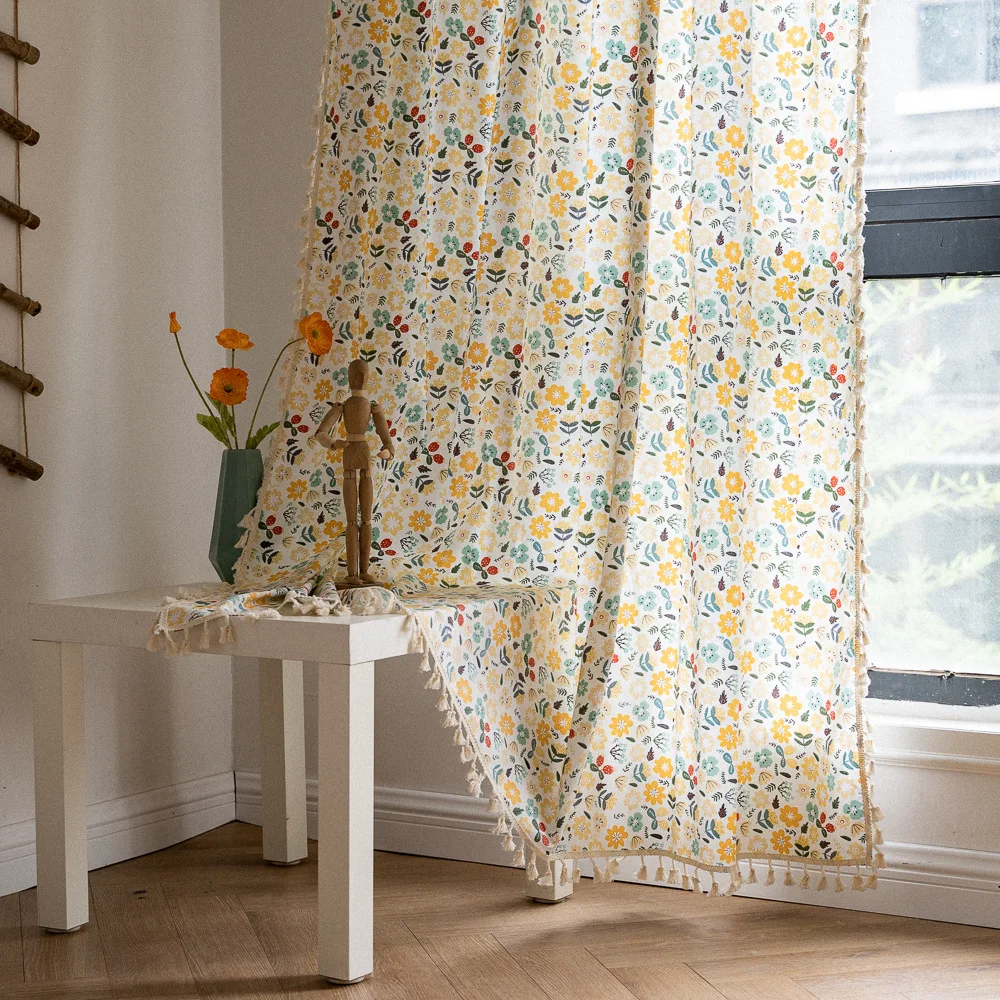 

UI491-Floral simple blackout curtains