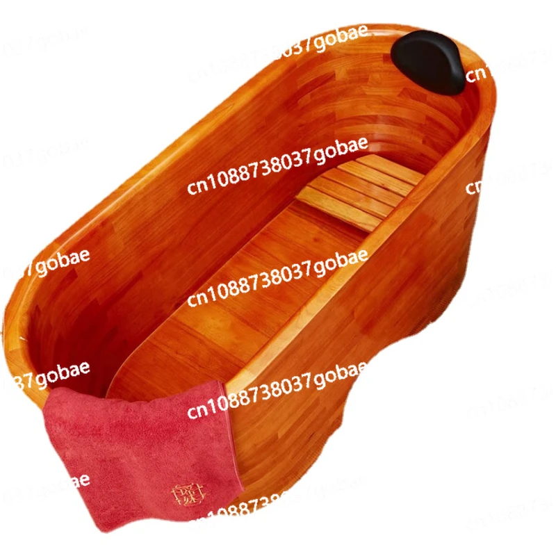 ZK Wooden Bath Bucket Full Body Yao Bath Adult Solid Wood Bathtub Beauty Salon Bathtub