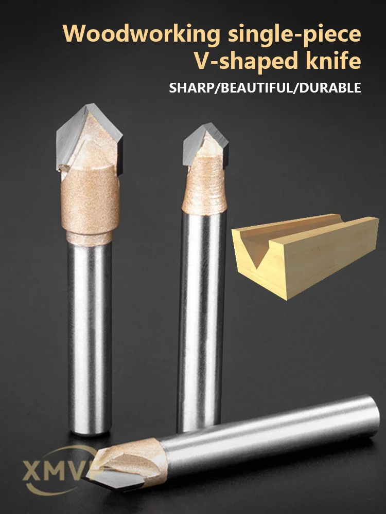 

Woodworking tool engraving machine, single V-shaped knife, V-shaped slotting knife, trimming machine, engraving knife, knife hea